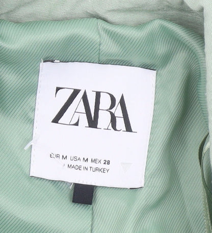 Womens UK Size M Zara Regular Green Blazer