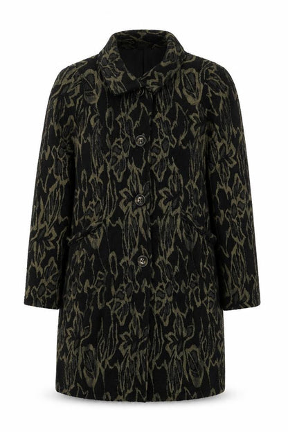 Womens UK Size 14 James Lakeland Black Overcoat