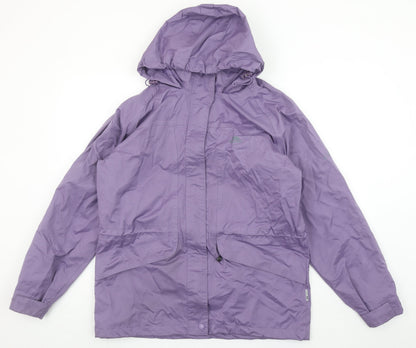 Womens UK Size M Trespass Purple Rain Coat