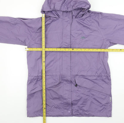 Womens UK Size M Trespass Purple Rain Coat