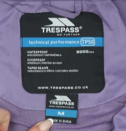 Womens UK Size M Trespass Purple Rain Coat