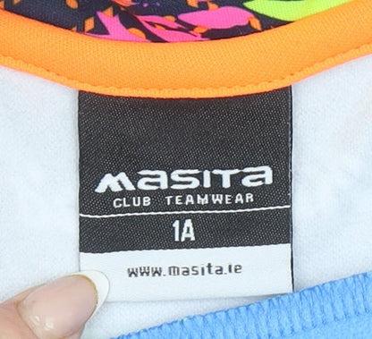 Masita Boys Blue 1/4 Zip Pullover GAA Cúl Camps Hoodie Polyester 1A