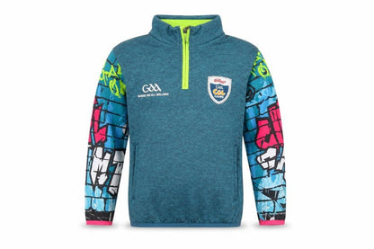 Masita Boys Blue Graphic 1/4 Zip Pullover Sweatshirt 1A Polyester GAA Cúl Camps