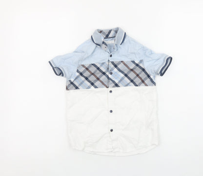Boys UK Size 6 Years NEXT Blue Basic Button-Up