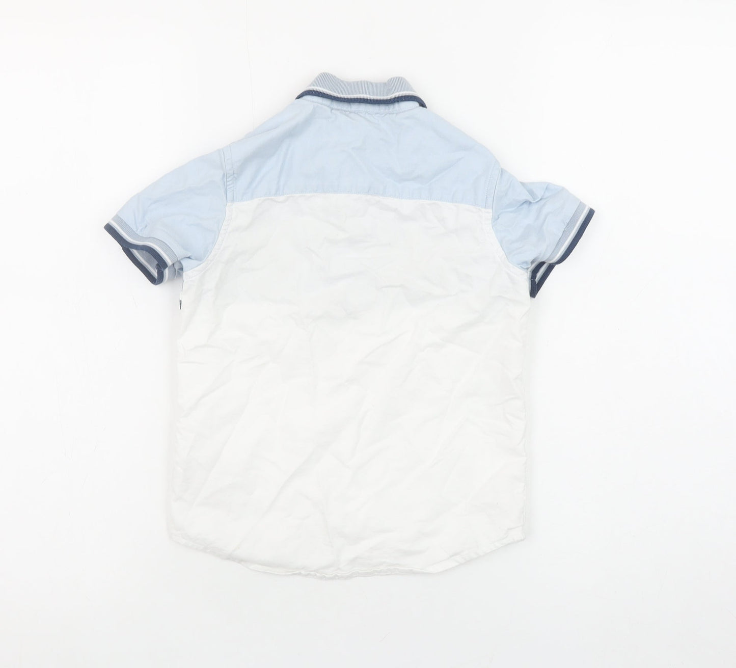 Boys UK Size 6 Years NEXT Blue Basic Button-Up