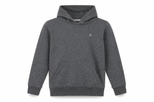 Boys UK Size 7-8 Years Farah Grey Pullover Hoodie