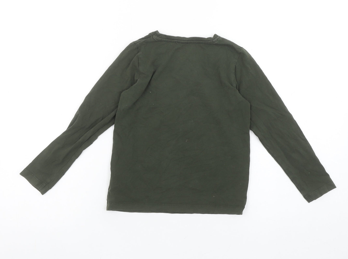 Boys UK Size 6 Years name it Green Basic T-Shirt