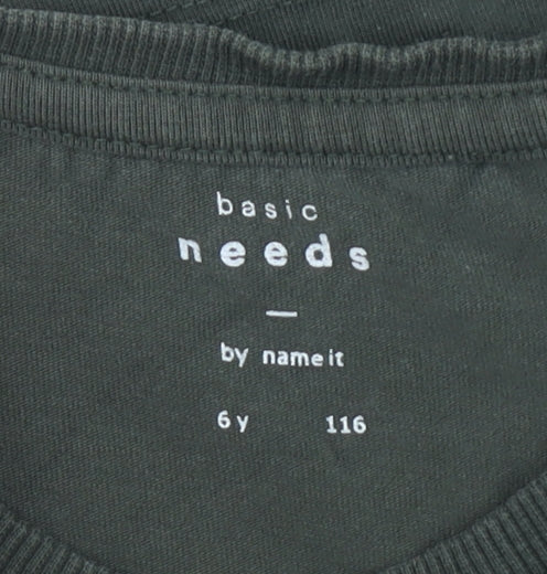 Boys UK Size 6 Years name it Green Basic T-Shirt