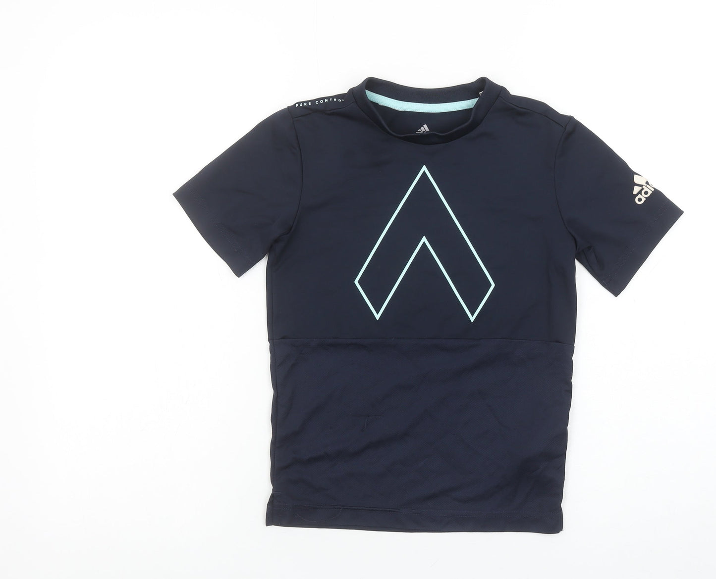 Boys UK Size XS adidas Blue Jersey T-Shirt