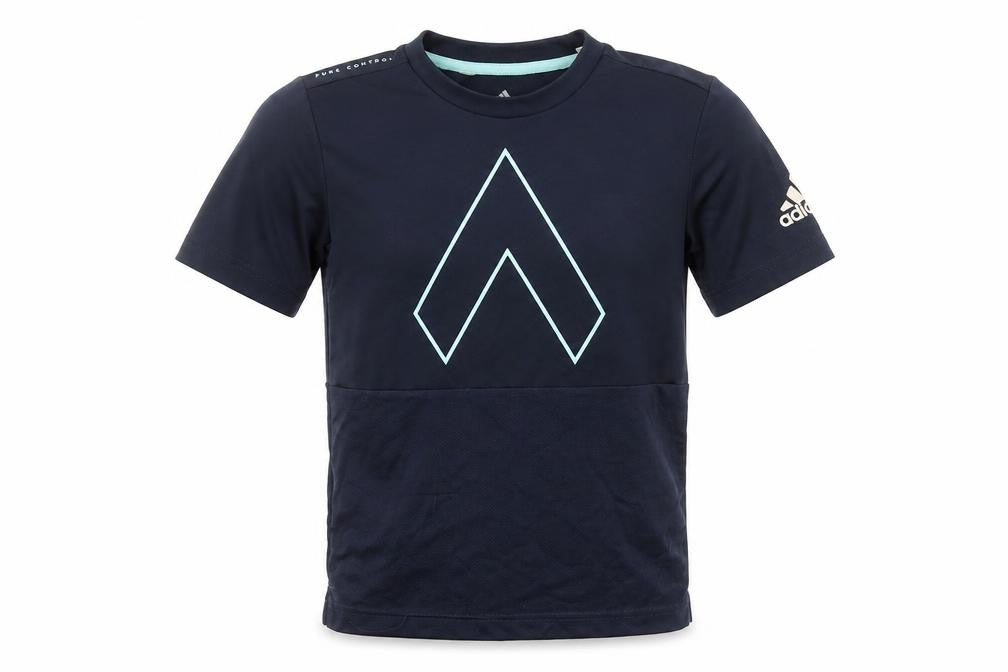 Boys UK Size XS adidas Blue Jersey T-Shirt