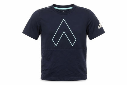 Boys UK Size XS adidas Blue Jersey T-Shirt