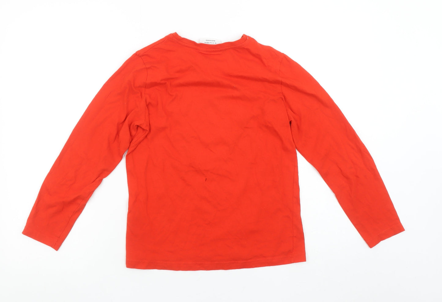 Boys UK Size 10-11 Years Marvel Red Basic T-Shirt