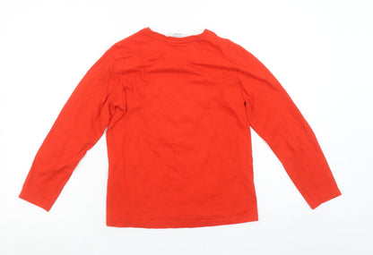 Boys UK Size 10-11 Years Marvel Red Basic T-Shirt