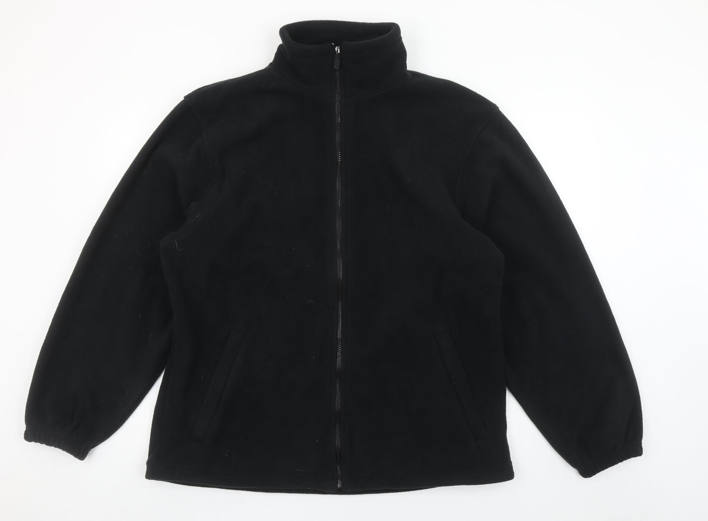Alexandra Men's Black Fleece Full Zip Work Jacket Size L