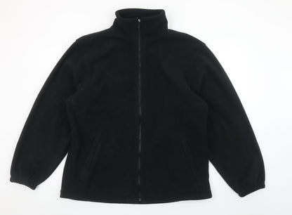 Alexandra Men's Black Fleece Full Zip Work Jacket Size L