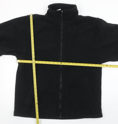Alexandra Men's Black Fleece Full Zip Work Jacket Size L