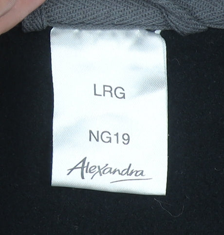 Alexandra Men's Black Fleece Full Zip Work Jacket Size L