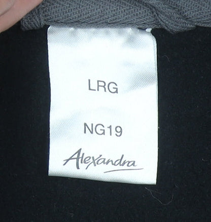 Alexandra Men's Black Fleece Full Zip Work Jacket Size L