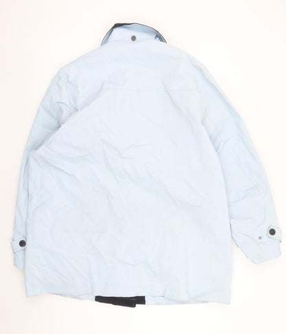 Womens UK Size 16 Les Deux Ancres Blue Rain Coat