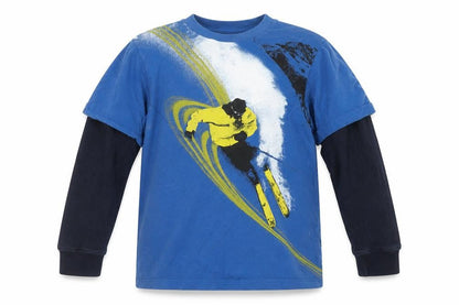Boys UK Size 6-7 Years GapKids Blue Basic T-Shirt