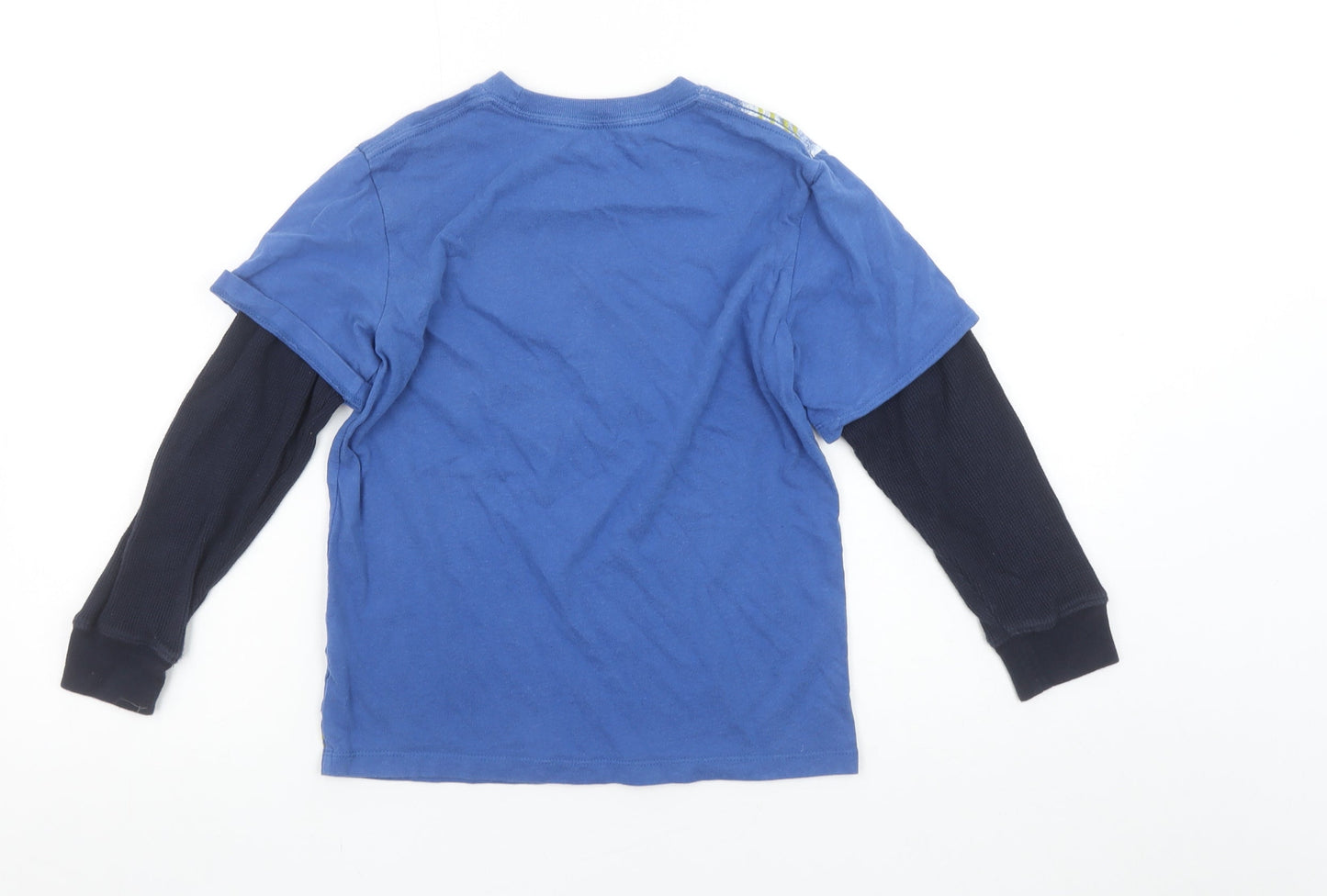 Boys UK Size 6-7 Years GapKids Blue Basic T-Shirt