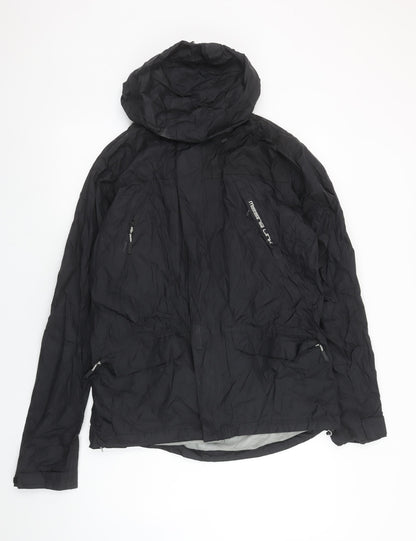 Unisex Adults UK Size S Missing Link Black Windbreaker Coat