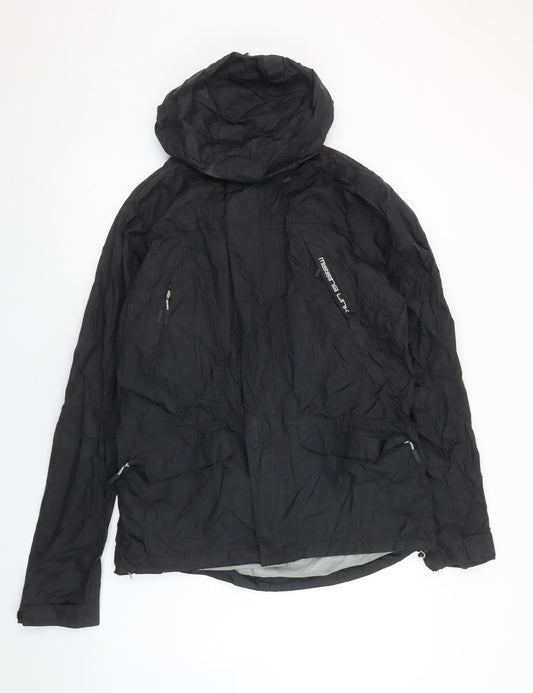 Unisex Adults UK Size S Missing Link Black Windbreaker Coat
