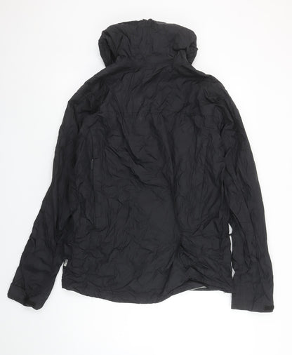 Unisex Adults UK Size S Missing Link Black Windbreaker Coat