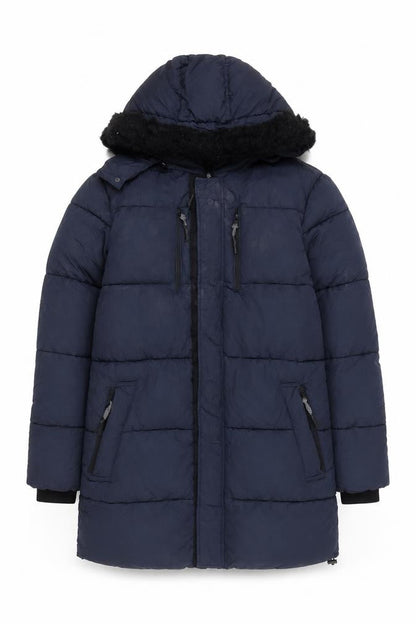 Mens UK Size M River Island Blue Puffer Jacket