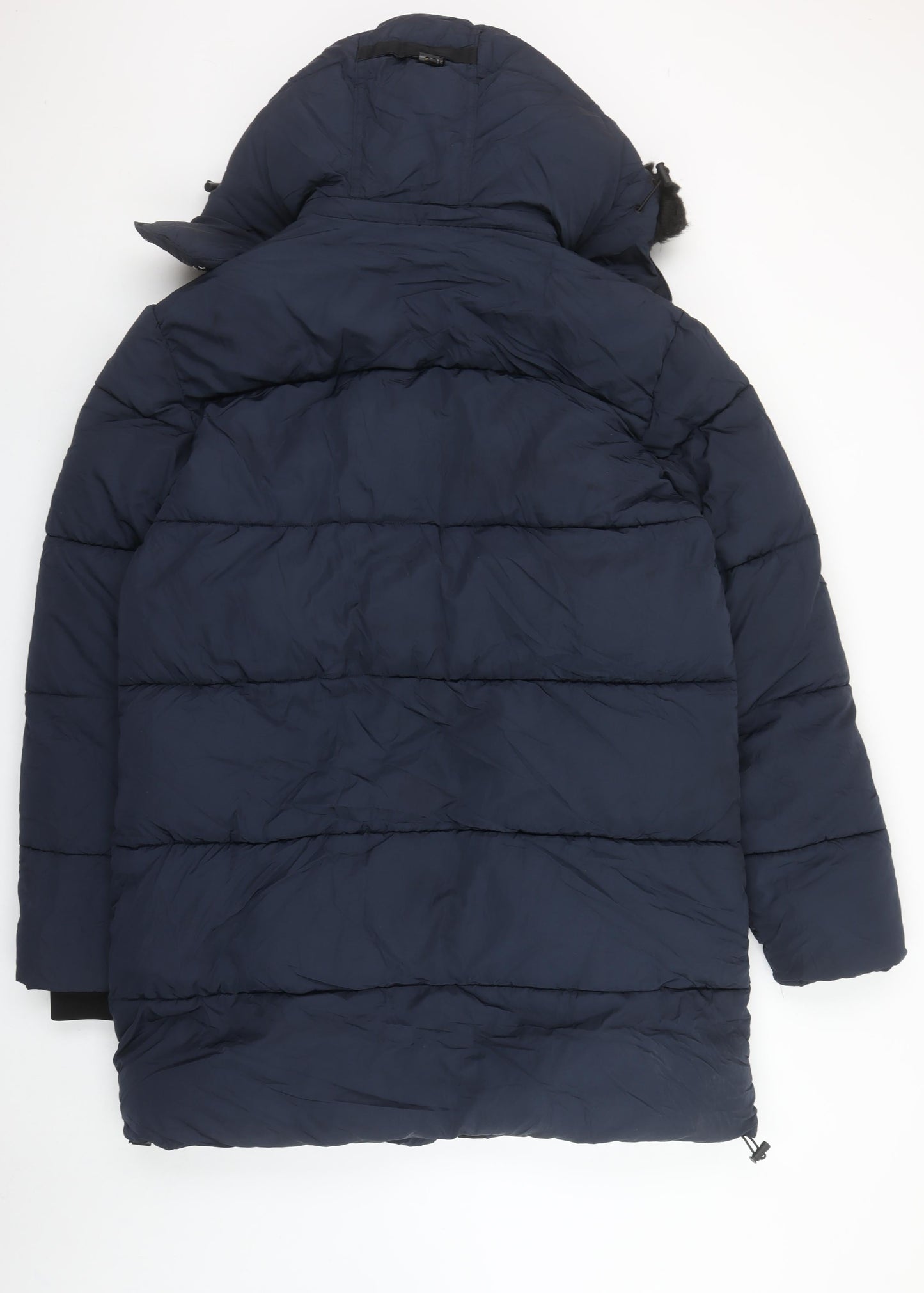 Mens UK Size M River Island Blue Puffer Jacket