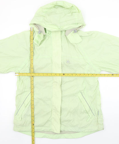 Womens UK Size 14 Icepeak Green Rain Coat