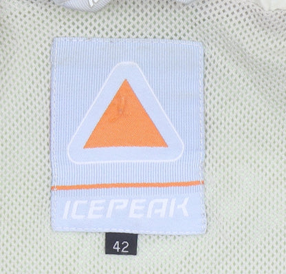 Womens UK Size 14 Icepeak Green Rain Coat