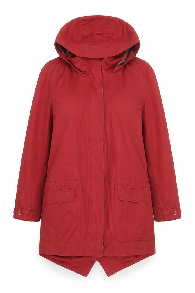 Womens UK Size 10 TIGI Red Parka Coat