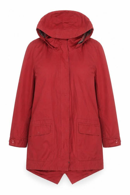 Womens UK Size 10 TIGI Red Parka Coat