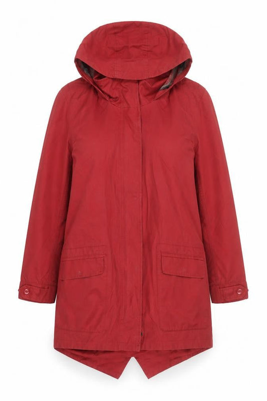 Womens UK Size 10 TIGI Red Parka Coat
