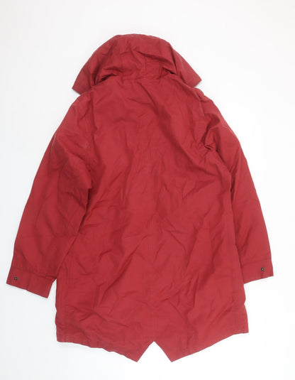 Womens UK Size 10 TIGI Red Parka Coat