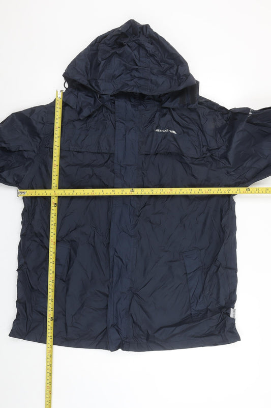Mens UK Size S Trespass Blue Rain Coat