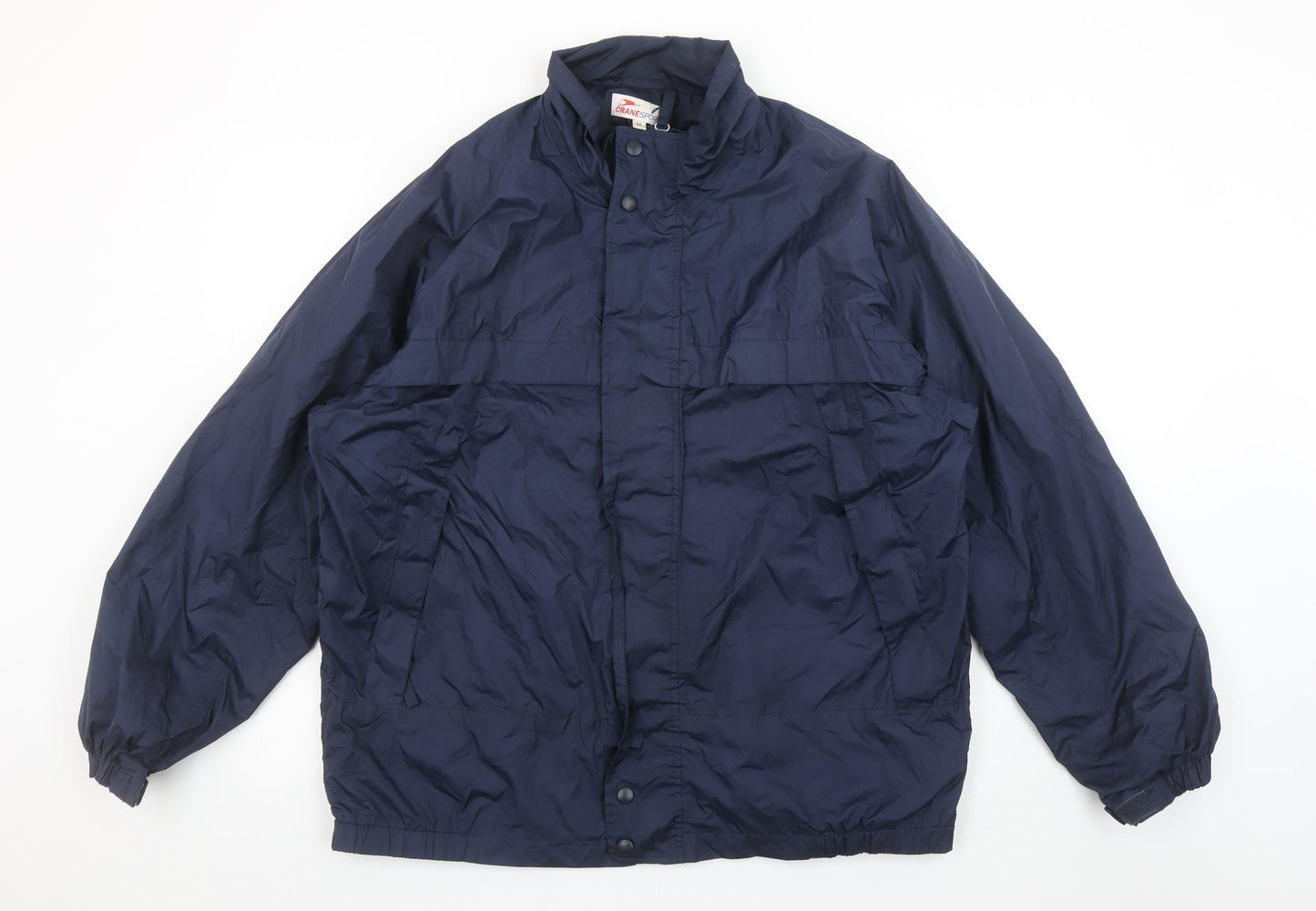 Mens UK Size M Crane Sports Blue Windbreaker Coat