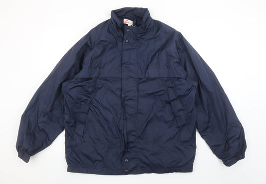 Mens UK Size M Crane Sports Blue Windbreaker Coat