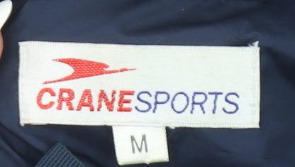 Mens UK Size M Crane Sports Blue Windbreaker Coat