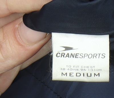 Mens UK Size M Crane Sports Blue Windbreaker Coat