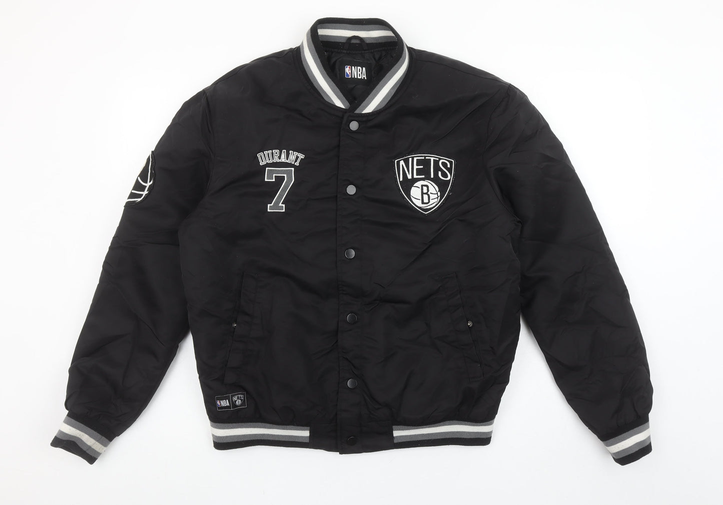 Primark NBA Brooklyn Nets Men’s Black Varsity Jacket Size S