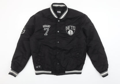 Primark NBA Brooklyn Nets Men’s Black Varsity Jacket Size S