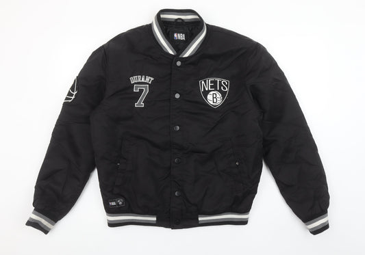 Primark NBA Brooklyn Nets Men’s Black Varsity Jacket Size S