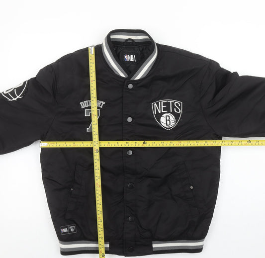 Primark NBA Brooklyn Nets Men’s Black Varsity Jacket Size S