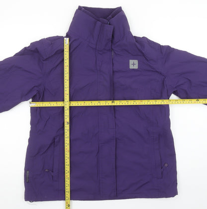 Mountain Warehouse Womens Purple Waterproof Rain Jacket Size 14