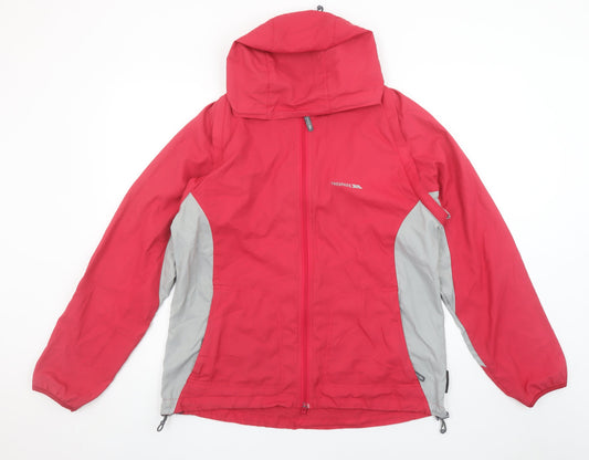 Womens UK Size XL Trespass Red Anorak Coat