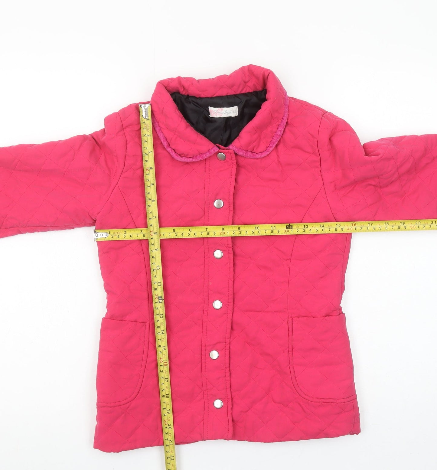 Girls UK Size 11-12 Years Freespirit Pink Quilted Coat