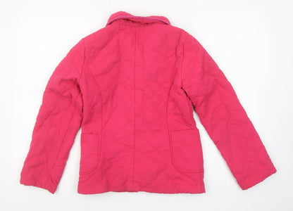 Girls UK Size 11-12 Years Freespirit Pink Quilted Coat