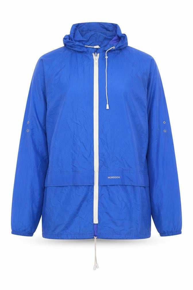 Mens UK Size S Monsoon Blue Rain Coat